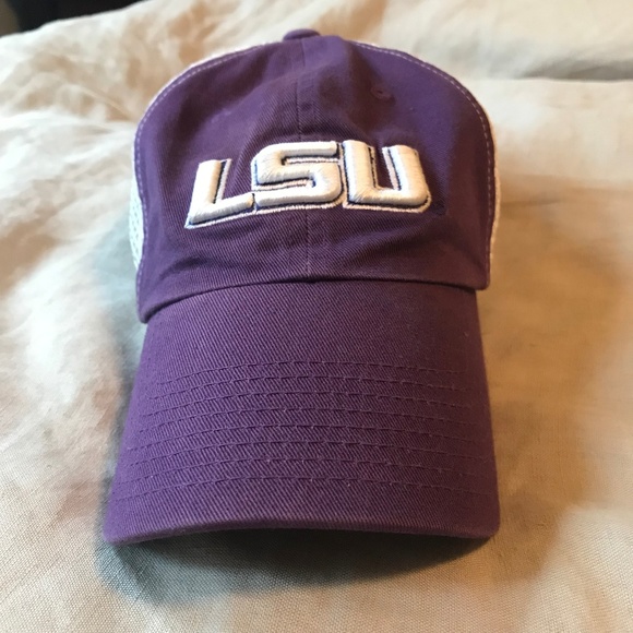 lsu fitted hat